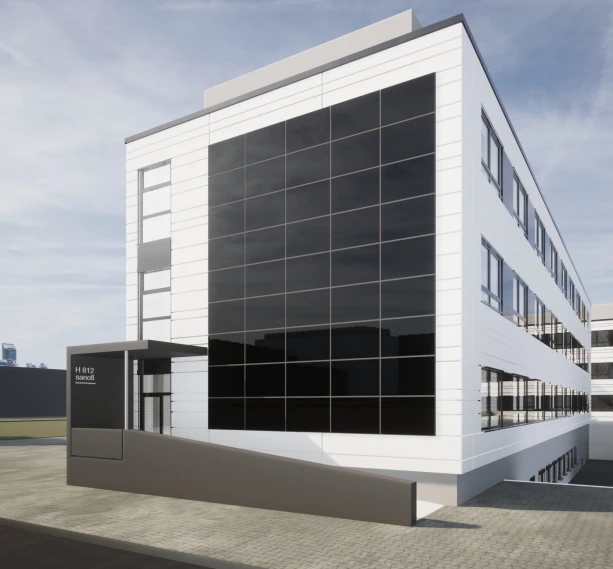Renovation of the facade for Sano H812 industrial park Höchst